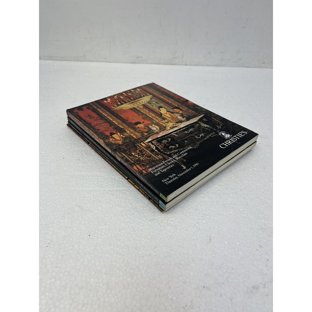 Christie's Auction Catalogs Lot of 4 Art Furniture Decor Tapestries Clocks Glass